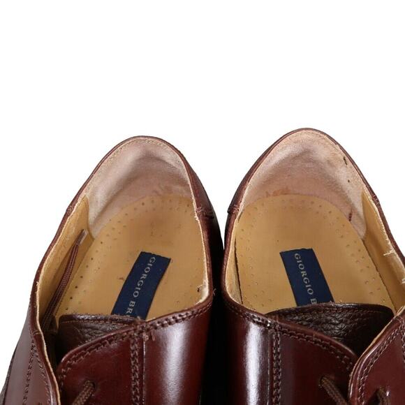 Giorgio Brutini Shoes Mens 12 Oxford Chukka Dress Classic Leather Lace Up Brown main image 11
